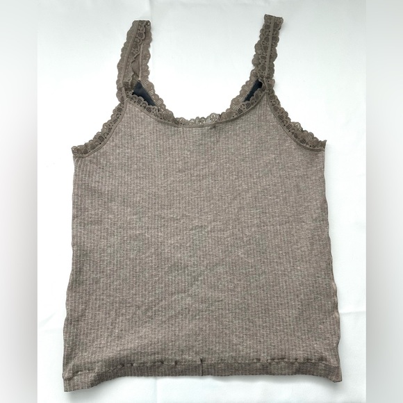 Millstrand Co. Sylvie Camisole Tank Top Women’s Viscose Blend Beige Size Medium - Picture 2 of 6